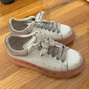 Alexander McQueen Pink Sole Sneakers!